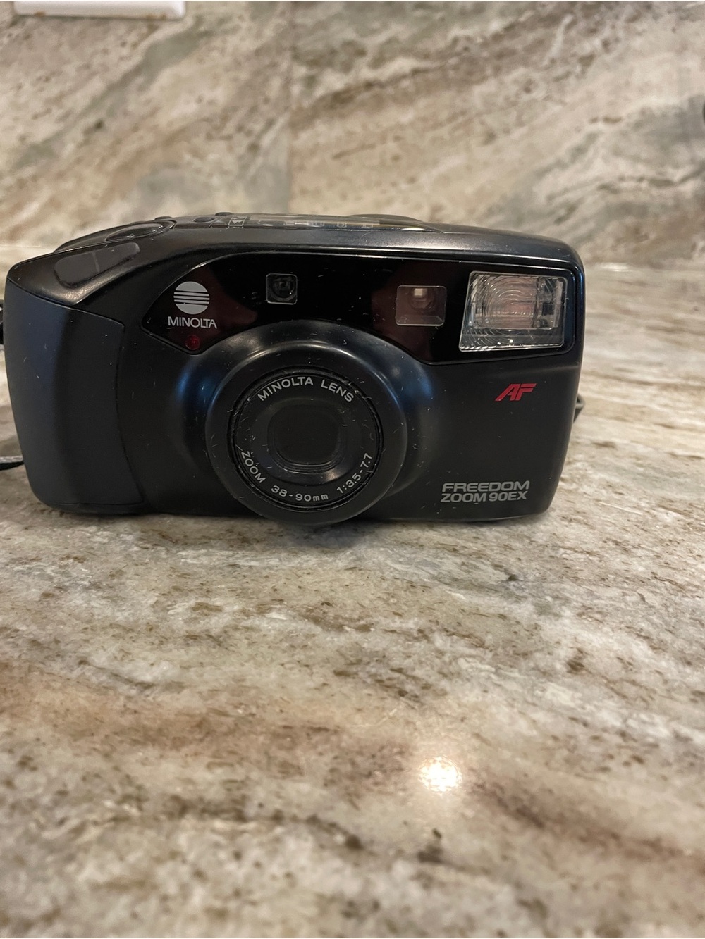 Minolta Freedom Zoom 90EX 35mm Film Camera Tested w/ strap